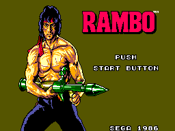 Rambo - First Blood Part II (USA) Title Screen
